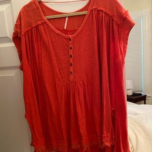 Free People burnt orange top